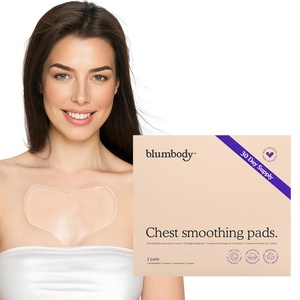 image:imageBLUMBODY Chest Wrinkle Pads  AntiWrinkle Silicone Patches Skin Firming Smoothing  Reusable Overnight Chest Pads  AntiAging Crepe Erase Pad  Neck Dcollet 1Month Supply2 Chest Pads